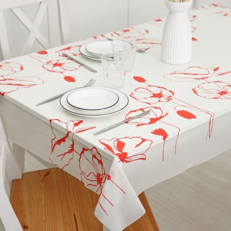 Single “poppies”, 110 × 220 cm, mix drawing tablecloth without the basis-2