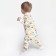 Nursery blouse, white/animals, height 56 ​​cm