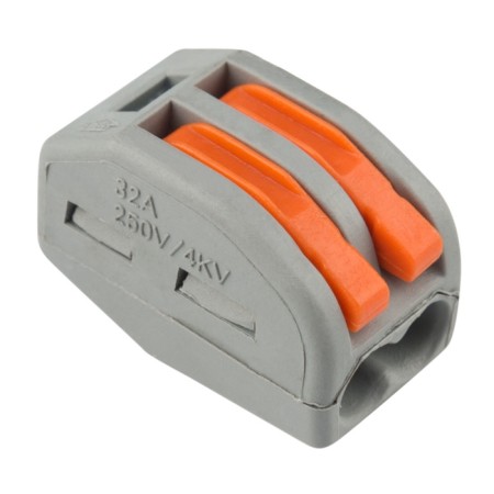 Universal terminal of QMS 222-412, 2-wire gray 0.08-2.5/4 mm² (50 pcs/union) rexant