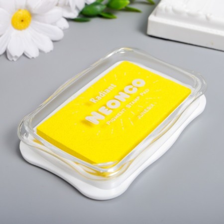 Stamping pillow neon "yellow" 1.9x6.7x10 cm-1