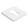 MH-KH-S6 W key cylinder lining on a square outlet of 6 mm, white