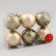Set of balls plastic D-8 cm, 6 pcs "Madison" black gold