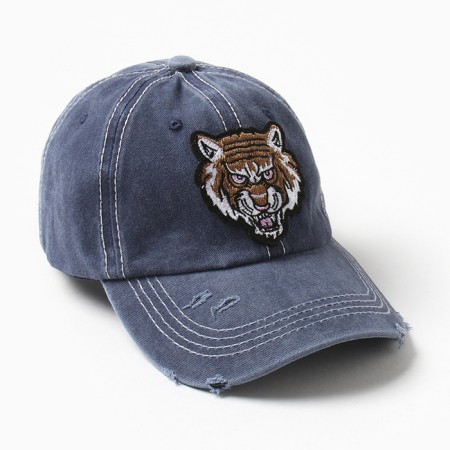 Men's cap Minaku "Tiger", Blue color, rr 56-58-3