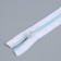 Lightning "Spiral", No. 5, detachable, automatic lock, 60 cm, white/blue color