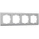 Frame for 4 posts WL04-FRAME-04, silver color