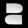 Bulletin for thumbs, silicone, 4.5 × 2.5 cm, steam, white color
