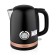 Electric kettle Brayer BR1005BK, Metal, 1.7 l, 2200 W, thermometer, black
