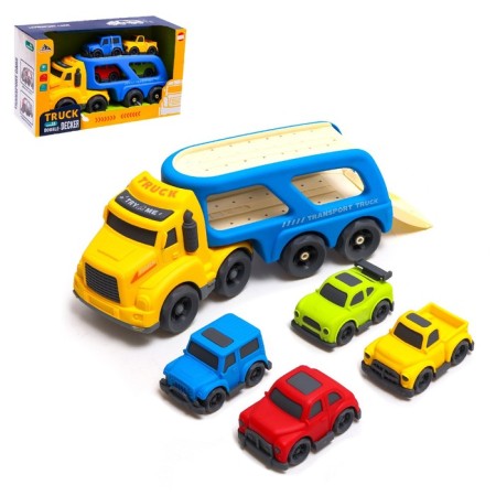 Truck inertial truck, with 4 machines, light and sound effects