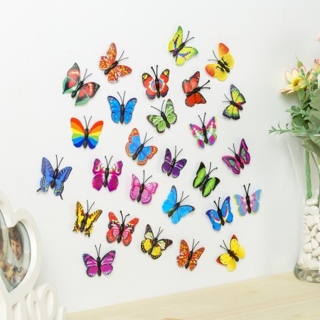 Magnet Plastic "Little butterfly" mix 4 cm-3
