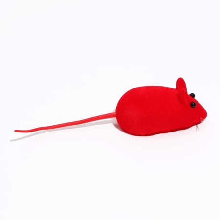 Velvet mouse, 6 cm, red-1