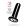 Sexus Glass glass mini-vibrator, glass, black, 10 cm