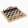Board game 3 in 1 "Marble": chess, checkers, backgammon, woodboard 40 x 40 cm