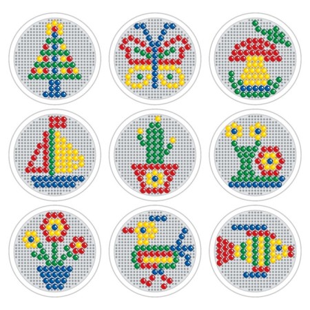 Mosaic with a round field, 100 elements-2