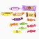 Sweet children's gift "Mail": chocolate sweets, dummy feeder, paints, 700 g.