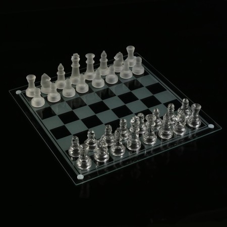 Шахматы стеклянные, доска 35 х 35 см-4