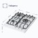 Hon surface Delvento V45V35W001, gas, 3 burners, white