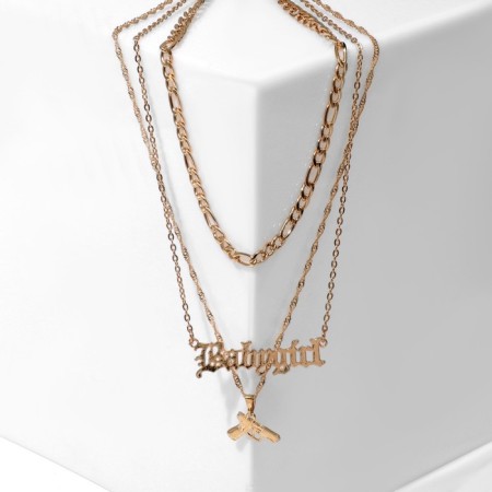 Pistol Pistol Babygirl, Gold Color, L = 42 cm