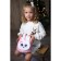 Baby backpack for a girl with a pocket "Bunny", 22x17 cm