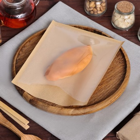 Baking packet with a window, craft, 21 x 25 cm