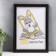 Photo frame plastic L-2 21x30 cm black (plastic screen)