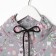 Suit for a girl (sweatshirt, trousers), gray/bunnies, height 86 cm