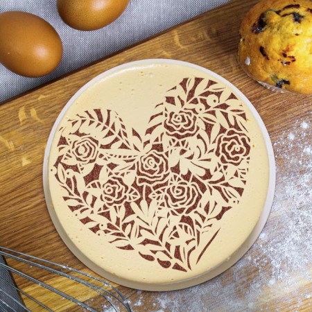 Baking stencil "Heart", 19 × 22 cm-1