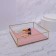 Organizer for storage "Pink RipPles", glass, 1 section, 24 × 24 × 6.5 cm, transparent/copper/pink color