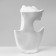 A bust for jewelry, half a face, a hole for an earring, 18 × 5 × 26 cm, white color