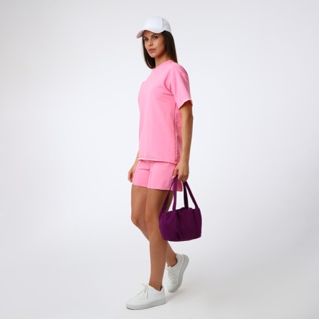 Lugus bag with a zipper, purple color-8