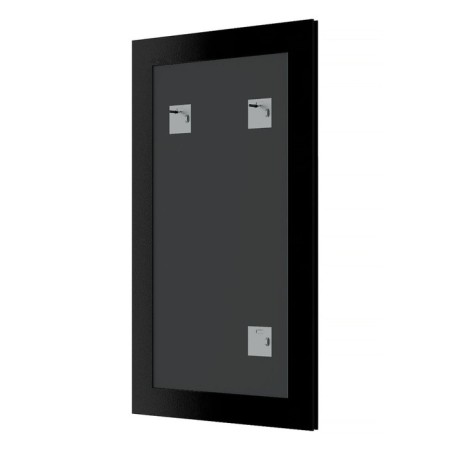 EvoForm mirror in the baguette frame, 78 mm, 78x98 cm, color white skin with chromium-1