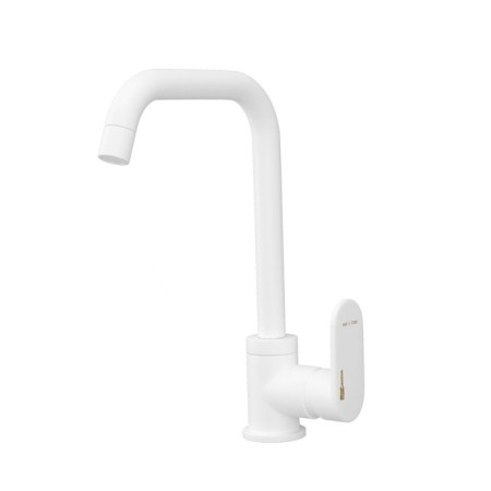Kitchen mixer Wasserkraft Glan 8507, single -leaf, pour length 192 mm, white-4