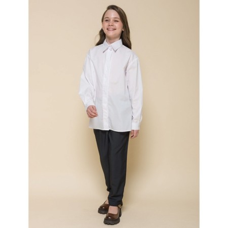 Blouse for girls, height 128 cm, white color-8