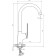 Kitchen mixer Rush Socotra ST1235-22, single-leaf, chromium