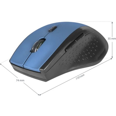Mouse Defender Accura MM-365, wireless, optical, 1600 dpi, 1xaa (not in compls), blue-4
