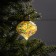 Retro Christmas ball, batteries, 5 LED, glow warm white
