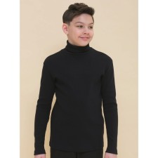 Turtleneck for the boy Pelican, height 122 cm, black color