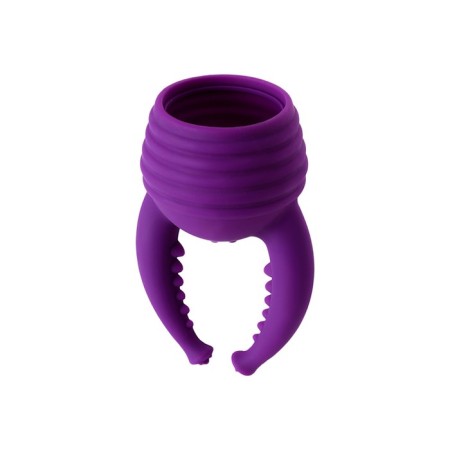 Multifunctional vibration massager Eromantica UMA, silicone, purple, 20 cm-4