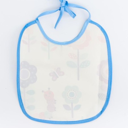 Bibs lamp from a non -woven fabric with PVC coating, "flowers", color mix-5