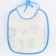 Bibs lamp from a non -woven fabric with PVC coating, "flowers", color mix