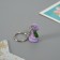 Polystone keychain "Snake with Christmas tree" mix 2x1.5x2.5 cm