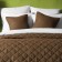Cover with pillowcases "Kim", size 160x220 cm, brown color