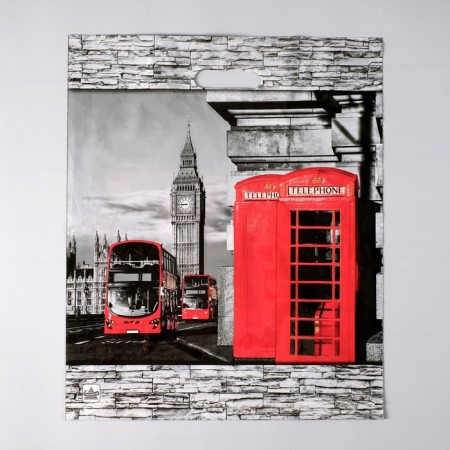 London package, polyethylene with a cut pen, 60 μm 38 x 45 cm