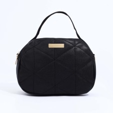 Bag Cross-Bodi with a zipper, black color
