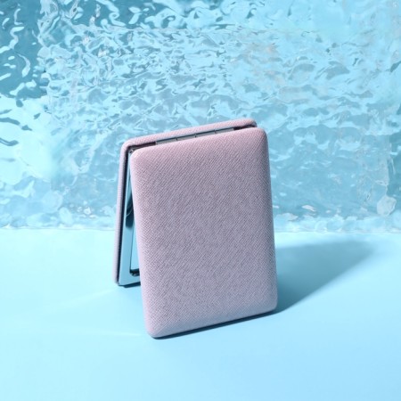 Mirror folding "shine", 6.3 × 8.7 × 1.8 cm, pink color-3