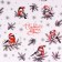 Packaging paper "bullfinch", gloss, bilateral, 80 g/m2, 70 x 100 cm