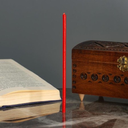 Ritual candles, 15 cm, 5 pieces, red-1