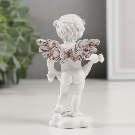 Souvenir Polystone "Angel with rose petals" Coffee wreath 6.5x4x10.5 cm-2