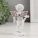 Souvenir Polystone "Angel with rose petals" Coffee wreath 6.5x4x10.5 cm