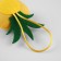 A needleman with a loop "pineapple", 6.5 × 6.5 × 3 cm, yellow color