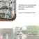 Greenhouse-stella 2 shelves (mesh) 69*22*93 cm, PVC film, met. Pipe D-12 mm